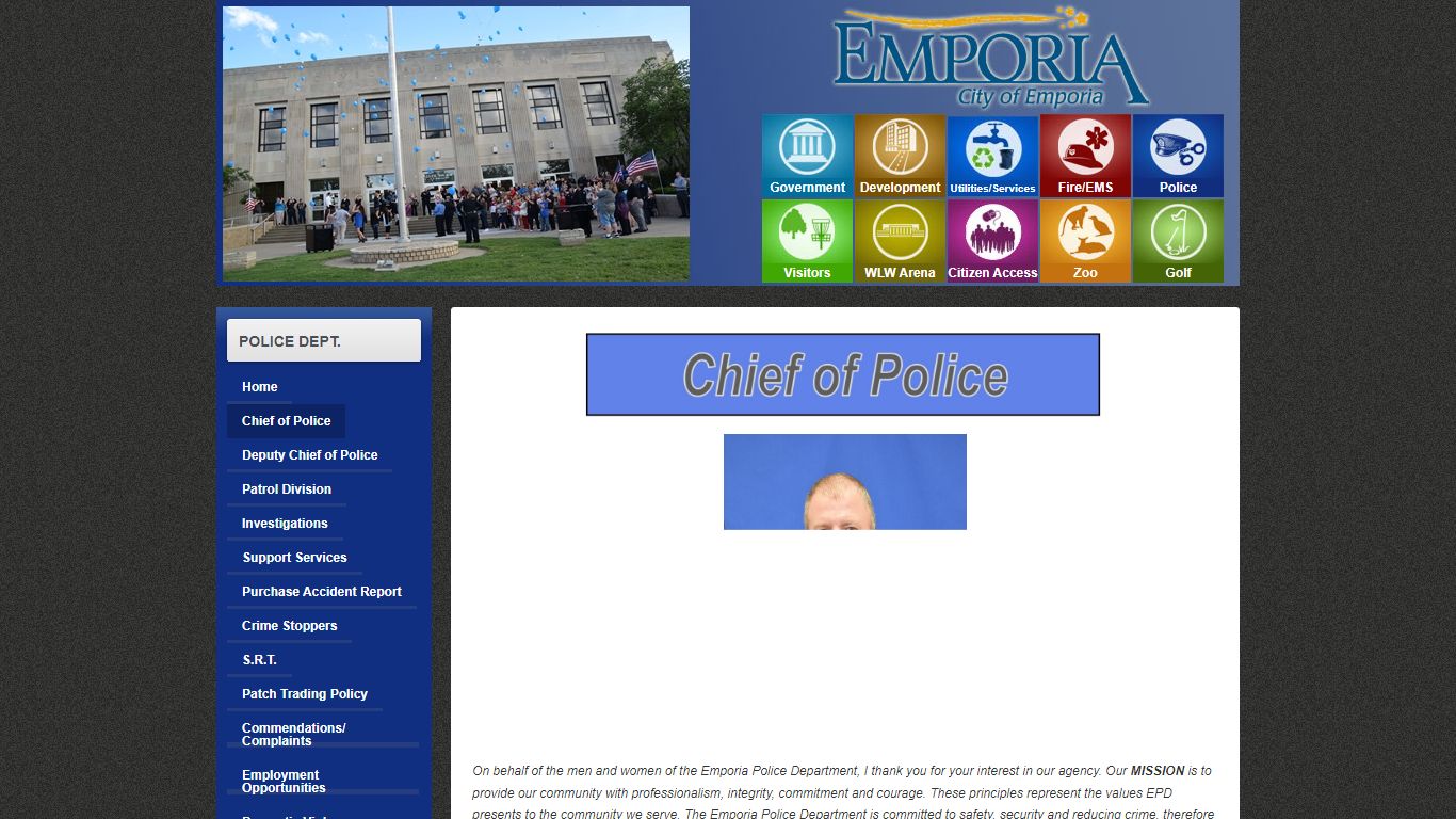 Chief of Police - Emporia, Kansas